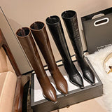 Breakj Boots Women But Knee 2025 New Pointed-Headed High-Heekin High-Heerets High-Heekin