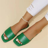 Head Flat Bottom Slippers Women Summer New Word Leisure Beach Cool