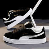 Breakj Outdoor Ethnic Shoes Spring Rubber Square Head Imitation Leather Artificial PU Leather Low Top