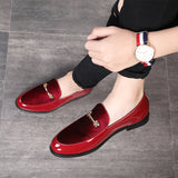Fashion Pointed Toe Dress Shoes Men Loafers Patent Leather Oxford Shoes for Men Formal Mariage Wedding Shoes zapatos