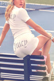Casual Sporty Shorts Two Piece Sets Women Juicy Diamonds Print Velvet Tracksuits Casual Zipper Coat And Shorts