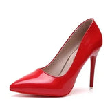 Sexy Women's Pumps 10CM Pointed Toe Shallow Mouth High Heels 2023 New Office Black Women's Singles Shoes Plus Size 42