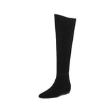 Breakj Wind Retro Knee Long-Tice Boots Women 2025 Autumn And Winter New Fashion Thin Sharp Head Inside The Raised