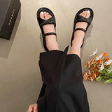 Women Sandals Slippers Luxury Designer Flats Slides Summer Comfort Elegant Shoes Woman 2024 Trend Outdoor Casual