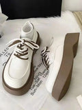 Shoes for Women Fashion Retro Daily Casual Mary Jane Shoes Comfortable Soft Bottom Shoes Lace Up Flats Zapatillas