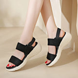 Women's Platform Sport Sandals Summer 2024 Comfortable Woman Shoes Fashionable Beach Green Sandal Black Sandalias De