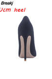 brand 12cm high heel pointed toe sexy stiletto shoe plus big size 10cm 8cm party dating classic woman pumps RM007