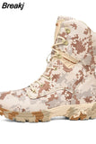 Men Boots Work Safty Shoes Men Desert Tactical Military Boots Autumn Winter Special Force Army Ankle Boots Men