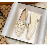 Women's Shoes Fashion Personality British Style Thick-soled Wild Wide-footed Casual Loafer Sexy Solid Color Leather