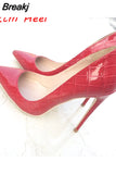 Women 12cm High Heels Fashion Girl Pumps High Heeled Pointed Toes Wedding Party Shoes High Heels Thin heels QP054