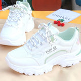 Fashion Women's Platform Sneakers Women Shoes Casual Chunky Sport Shoes White Vulcanized Tennis Female Basket Femme