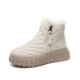 Women's Shoessnow Boots Platform Shoes Warm Cotton Shoes Short Boots Outdoor Casual Shoes High Quality Women White