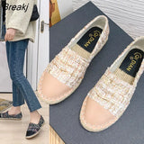 Famous Brand European Patchwork Espadrilles Shoes Woman Genuine Leather Creepers Flats Ladies Loafers White Leather