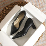Style Pumps Pointed Black High Heels for Women 5cm 7cm 9cm Versatile Commuting Single Shoes Fashion Heels Women