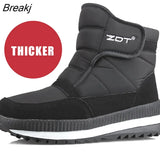 Men Boots Larger Size 47 Winter Casual Shoes Men Unisex Ankle Boots Waterproof Non-slip Thick Warm Fur Men Snow