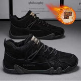 New In Casual Shoes Men Sneakers Male High Top Sneakers Winter Warm Designer Fashion Loafers Lace Up Shoes Men Ankle