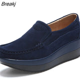 Fashion Leather Soft Bottom Tassel Women's Single Shoes Spring and Summer Thick Bottom Wedge Heel Women Hollow Light