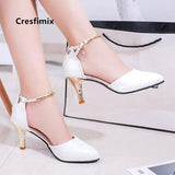 Damskie Women Fashion Black Suede High Heel Shoes Lady Casual Blue Rivet Party Heels Female Spring Summer Pumps