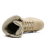 Men High Quality Brand Military Leather Boots Special Force Tactical Desert Combat Men's Boots Outdoor Shoes Ankle Boots