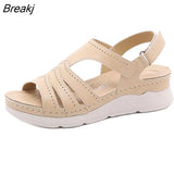 Fashion Sandals Women Summer Shoes Soft Comfortable Casual Women Sandals Thick Sole Ladies Beach Sandals Big Size 41