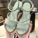 2022 Women's Sandals Sandals Roman Style Cross Beach Sandals Gladiator Dress Sandals Casual Summer Shoes