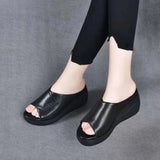 Women Sandals Summer Platform Shoes Solid Color Comfort Ladies Slippers Non-Slip Fashion Beach Slides Footwear Mujer
