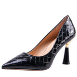 Women's High Heels Spring French Light Mouth Solid Black Sexy Women's Office Work Shoes