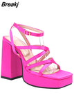 Platform High Heels Women Sandals 2023 Brand New Spring Summer Fashion Office Lady Women Shoes Sandals Walking