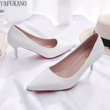 Black Sexy Stiletto High Heels Classic Womens Pumps 6cm/10cm Party Wedding Shoes Fashion Pointed Toe Red Sole Single