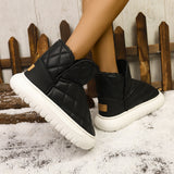 New Autumn And Winter Snow Boots Women's Fur Pine Cake Thicken And Velvet Warm Bread Cotton