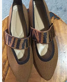 Breakj Flat-Bottomed Ballet Flat-Soled Single-Shoe Girl Knitted Pregnant Women's Shoes Light-Mouthed Boat Shoes Bean
