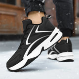 Men Shoes plush warm Casual Shoes Lace Up sneakers Men Sport Trekking Shoes Winter Boots Outdoor Sneakers men big size 48 49