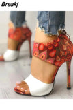 New Thin Heeled Sandals New Shoes Woman High Heels Pumps Sandals Fashion Summer Sexy High Heels Womans