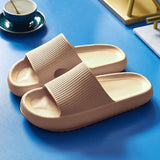 Link Men Women Thick Platform Home Slippers Fashion Non-Slip Eva Bathroom Slides Woman Sandals 2023 Summer Soft Flip