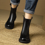 Toe Lolita Boots Shoes Zipper Winter Footwear Boots-Women Ankle 2023 Rubber Ladies Autumn Rock Med Rome Fabric PU