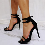 Breakj Fine High Heel With Film PVC Plus Large Code 47 Banquet High Heel Sandals