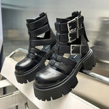 2023 Summer platform Sandals Thick Heel High-heeled Roman Shoes Fashion Thick Versatile Shoes Leather Gladiator