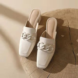 New Online Celebrities Wear Fashionable Evening Muller Shoes And