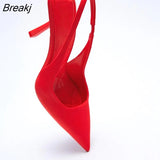 Print Pumps Slingbacks Women Elegant Summer Heeled Sandals Women Sexy Party Heels Animal Print Zapatos Para