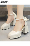 Fashion Pumps Women Shoes High Heels Sandals Luxury Brand 2023 New Spring Summer Pu Leather Party Dress Designer