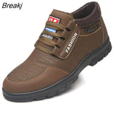 Sale Genuine Leather Shoes Men Comfortable Cowhide Sneakers Men waterproof Non-Slip outdoor shoes Casual