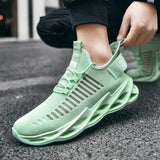Men Sneakers 2023 Hollow Blade Mesh Casual Shoes Sneakers Men's Running Shoes Trainers Sports Shoes Big Size