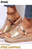 Women Sandals 2023 Women Heels Sandals Slip On Wedges Shoes For Women Slippers Summer Sandalias Mujer Platform Sandals