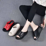 Women Sandals Summer Platform Shoes Solid Color Comfort Ladies Slippers Non-Slip Fashion Beach Slides Footwear Mujer