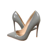 12 cm Women Pumps Patent Leather Pointed Toe Women Shoes High Heel Stiletto Party Shoes Women QP022