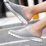 Women Mules 2022 New Casual Half Slippers Breathable Light Outdoor Flats Zapatos De Mujer Plus Size Quality Shoes for