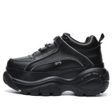 Sneakers Female Harajuku Retro Old Platform Shoes Casual Comfortable Breathable Increased White Shoes Femme