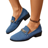 The Autumn Of 2025, The New Flying Shallow Chain Wears Casual Flat-Soled Single Shoes On The Outside Of The Large-Size Single
