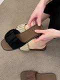 Flat Slippers In The Summer Of 2024 Women Wear Flip-Flops, Flat Heels, Pregnant Women's Comfortable And Fashionable Square-Toe