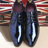 Men's Patent Leather Oxford Shoes Shoes Zapatos de hombre Men Formal Shoes Pointed Toe Business Wedding